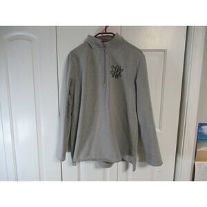 T A M Antler Monogram grey half Zip sweatshirt
